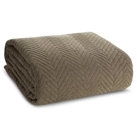 NARZUTA LEN 3 200 X 220 CM CIEMNOBEŻOWY