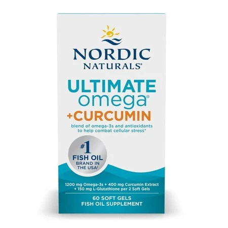 Nordic Naturals Omega-3 Curcumin 1200 mg na wsparcie pamięci i koncentracji 60 kaps.