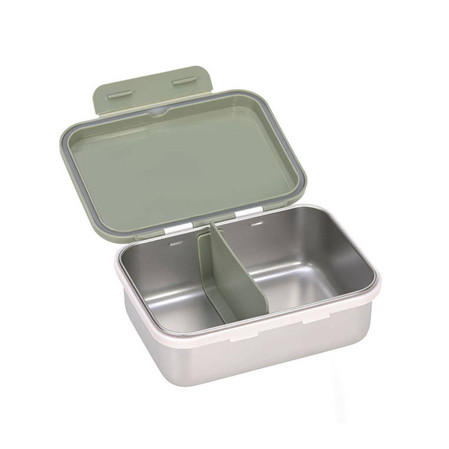 Lassig Lunchbox ze stali nierdzewnej Happy Prints oliwkowy