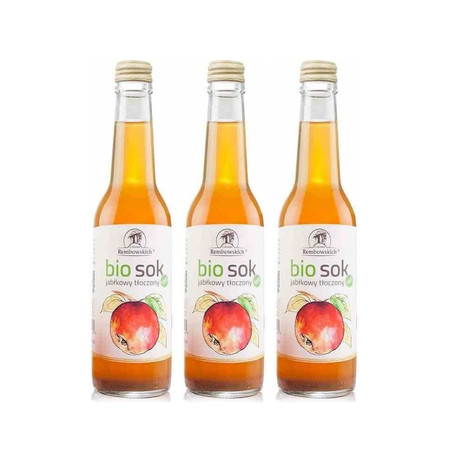 Zestaw: 3x SOK JABŁKOWY BIO 275 ml - REMBOWSCY