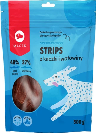 MACED Strips Paski Kaczka Wołowina 500g