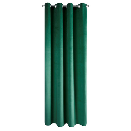 ZASŁONA GOTOWA PIERRE 140 X 250 CM CIEMNOZIELONY