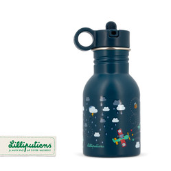 Lilliputiens Butelka bidon ze słomką i uchwytem 400ml Piesek Jules
