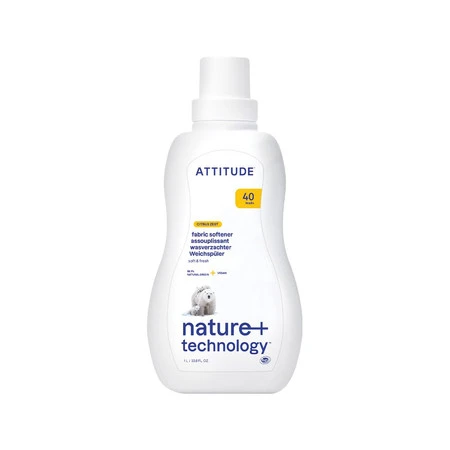 Attitude NATURE+, Płyn do płukania tkanin o zapachu skórki cytrusowej, 1040 ml