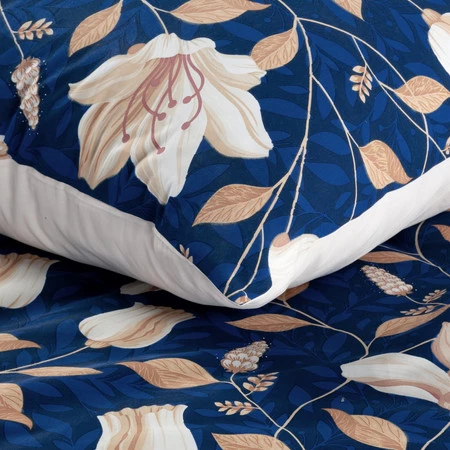 Komplet pościeli satynowej Nika 48, 220 x 200 cm, Granatowy