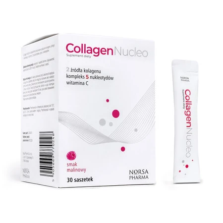 Norsa Pharma Collagen Nucleo mix kolagenów 30 saszetek smak malina