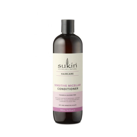 Sukin, SENSITIVE, Odżywka micelarna do włosów wrażliwych, 500 ml