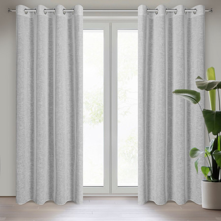 ZASŁONA GOTOWA AMARI 140 X 250 CM STALOWY
