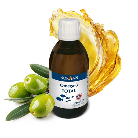 Norsan Omega-3 TOTAL olej rybny kwasy tłuszczowe 200 ml smak naturalny