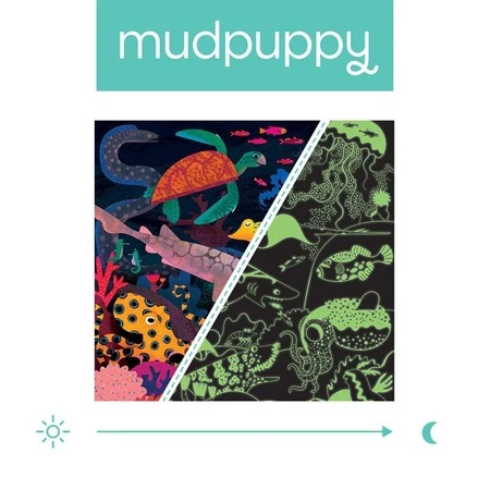 Mudpuppy Puzzle rodzinne świecące w ciemności Ocean 500 elementów 8+