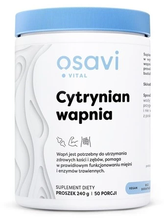 OSAVI Cytrynian wapnia w proszku (240 g)