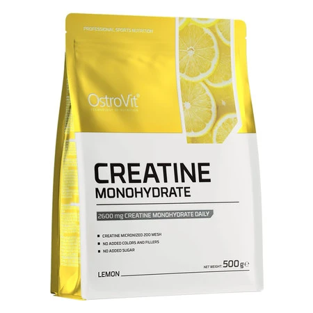 OSTROVIT Monohydrat Kreatyny - smak cytrynowy (500 g)