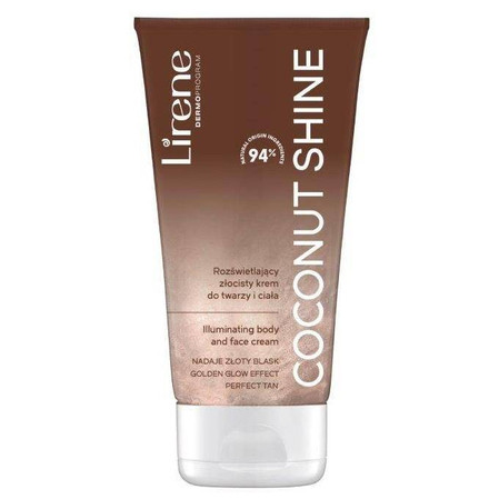 Perfect Tan rozświetlający złocisty krem do twarzy i ciała Coconut Shine 150ml