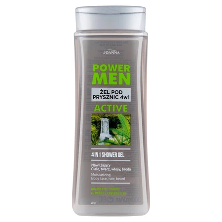 Power Men żel pod prysznic dla mężczyzn 4w1 Active konopie i witamina PP 300ml