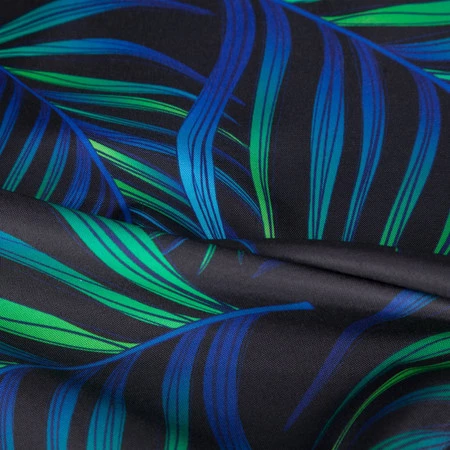 ZASŁONA GOTOWA D91 PALMS 01 140 X 250 CM CZARNY