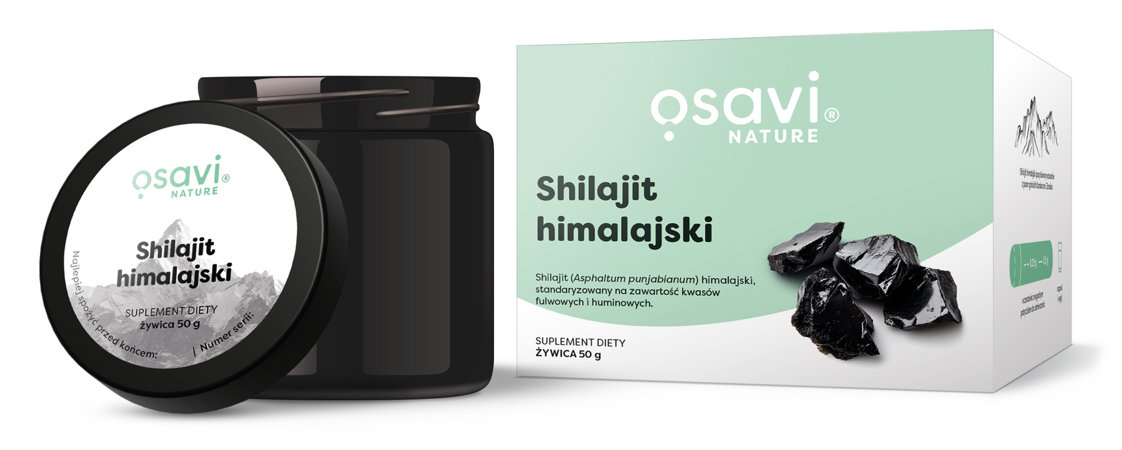 Osavi Shilajit Himalajski grzyby Mumio na wspracie odporności 50 g. - Nabea.pl