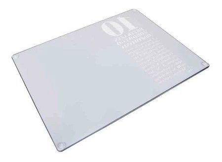 AL - Deska/podkładka szklana 10 przykazań