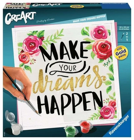 PROMO Malowanka CreArt: Make your dreams happen. Spełnij swoje marzenia 290284 RAVENSBURGER malowanie po numerach