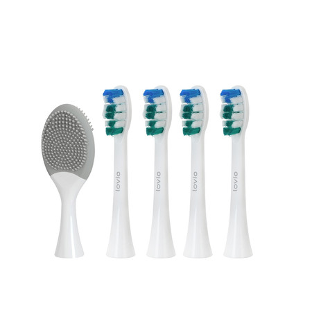 SonicProtect PRO końcówki do szczoteczki sonicznej miękkie Białe LVTB124WK-HS 5szt