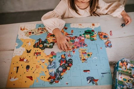 Mudpuppy Puzzle Mapa Europy z elementami w kształcie państw 5+