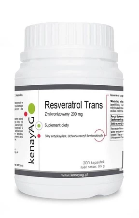 Zmikronizowany Resveratrol 200 mg (300 kaps.)