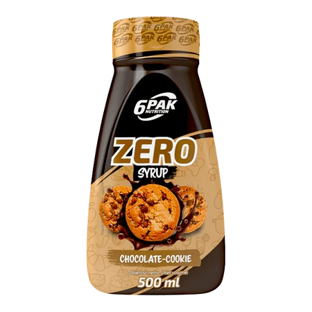 6PAK SYRUP ZERO syrop słądzący zero cukru 500ml smak czekolada ciasteczko
