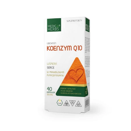 Zestaw 2x MEDICA HERBS Koenzym Q10 100mg, 40 kaps.