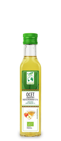 OCET JABŁKOWY NIEFILTROWANY BIO 5 % 250 ml - BIO PLANET