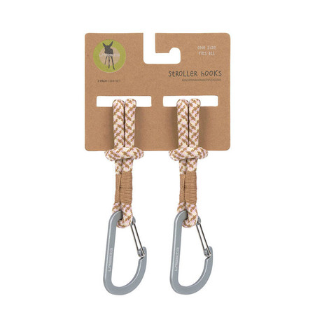 Lassig Casual Label Uniwersalne sznurkowe zaczepy do torby do wózka 2 szt. camel vanilia