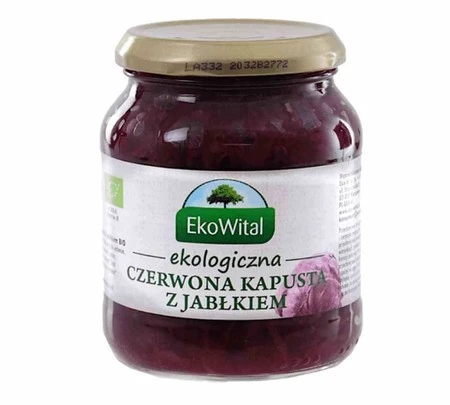 EkoWital − Kapusta czerwona z jabłkiem BIO − 340 g