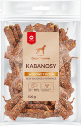 Maced Kabanosy Wołowe Z Ryżem - przysmak dla psa - 500 g