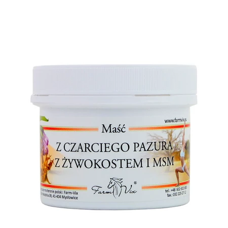 FarmVix Maść z Czarciego pazura z żywokostem i MSM 150ml