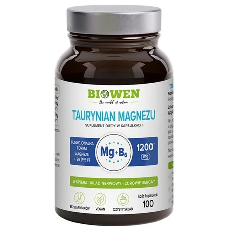 Biowen Taurynian Magnezu (600 mg) 100 kaps.