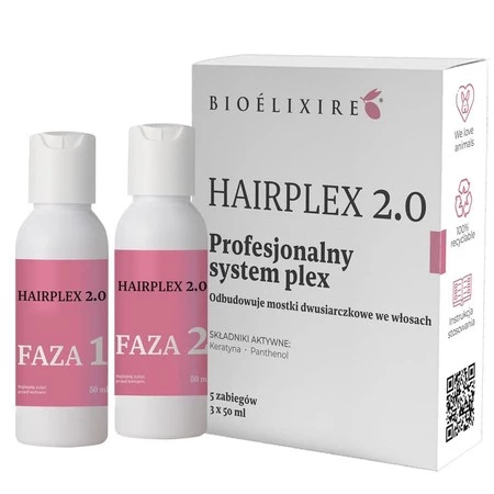 Hairplex 2.0 profesjonalny zabieg odbudowujący włosy zniszczone zabiegami chemicznymi 150ml