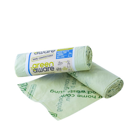 GreenAware, Kompostowalne worki na śmieci 25 L, 10 szt.