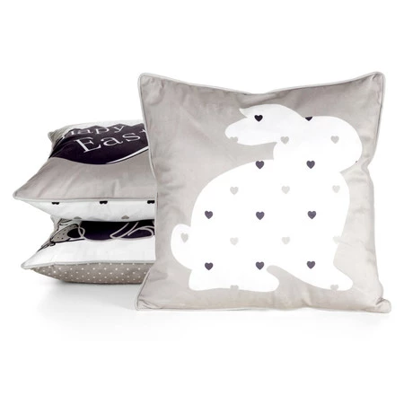 Poszewka dekoracyjna 45X45 BEŻ+B WELWET