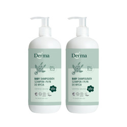 Zestaw: 2x Derma Eco Baby mydło i szampon do ciała 500ml
