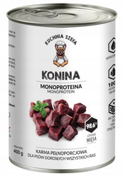 Kuchnia Szefa Konina - karma mokra dla psa - 400g