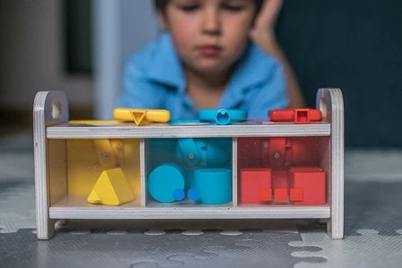 Janod Drewniany sorter z kluczykami Essentiel