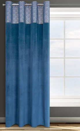 ZASŁONA GOTOWA D91 AGNES 140 X 250 CM GRANATOWY