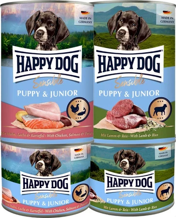 HAPPY DOG Sensible PUPPY JUNIOR Jagnięcina Ryż 400g