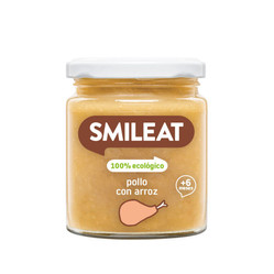 Smileat, BIO Słoiczek z kurczakiem i ryżem 6m+, 230 g