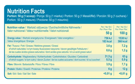 7Nutrition Instant OATS 1kg smak naturalny
