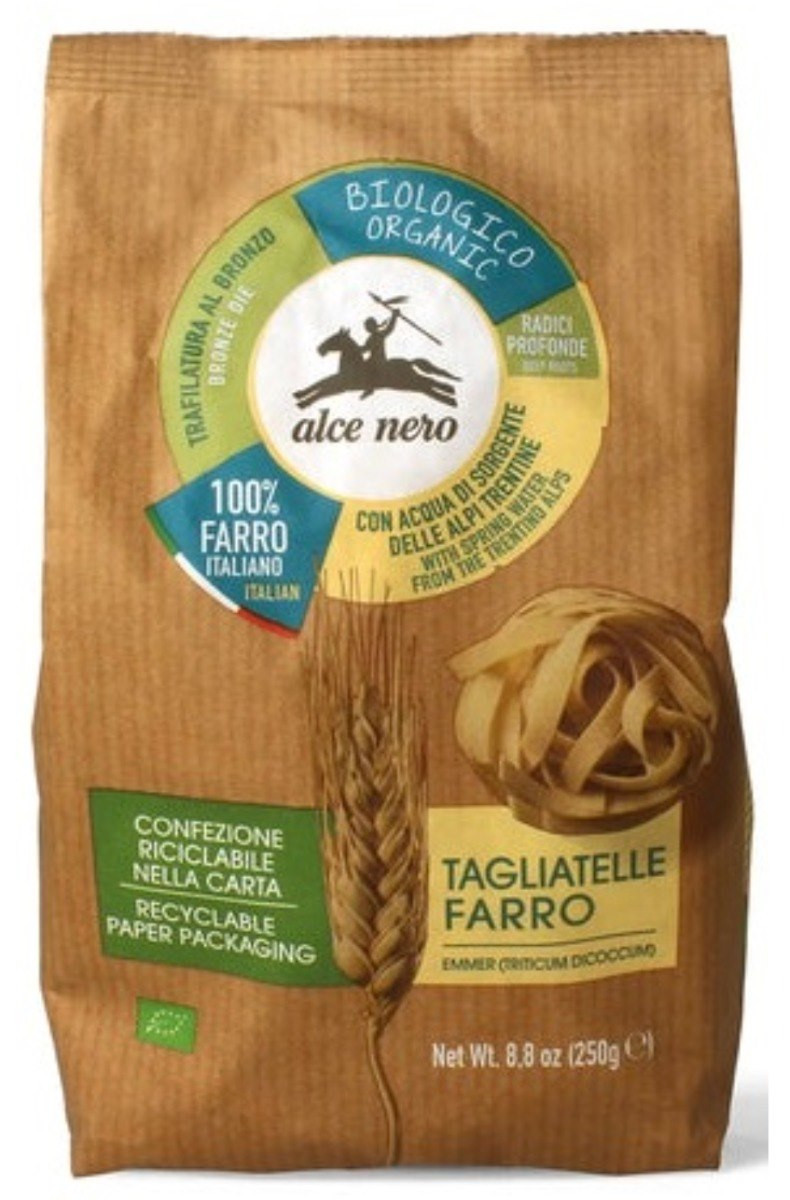 Alce Nero - Makaron (z płaskurki) gniazda Tagliatelle Bio 250 g - Nabea.pl