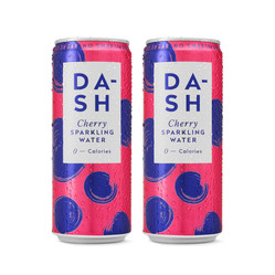 Zestaw: 2x DASH WATER Woda gazowana o smaku wiśni, bez cukru 330ml
