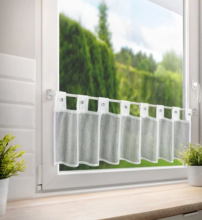 FIRANA GOTOWA SEVILLA NA SZELKACH 150 X 30 CM BIAŁY