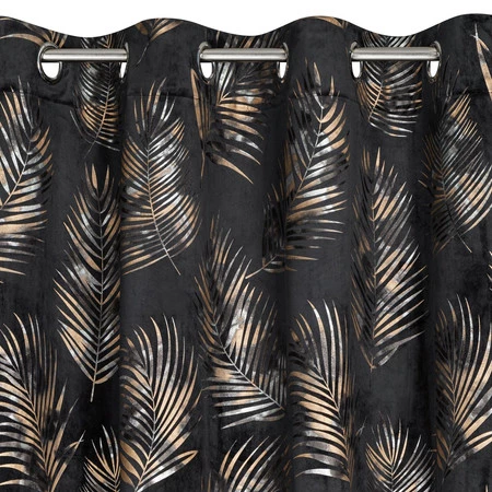 ZASŁONA GOTOWA GLORIA2 140 X 250 CM CZARNY