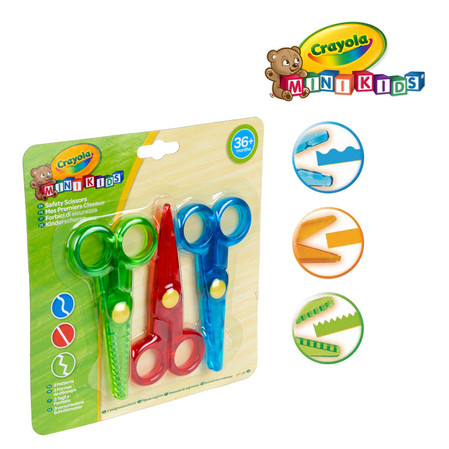 Nożyczki x3 wzorki Mini Kids 8119 Crayola