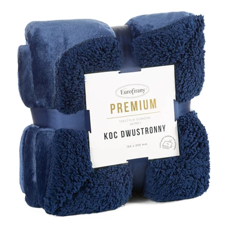 KOC TEDY 170 X 210 CM GRANATOWY