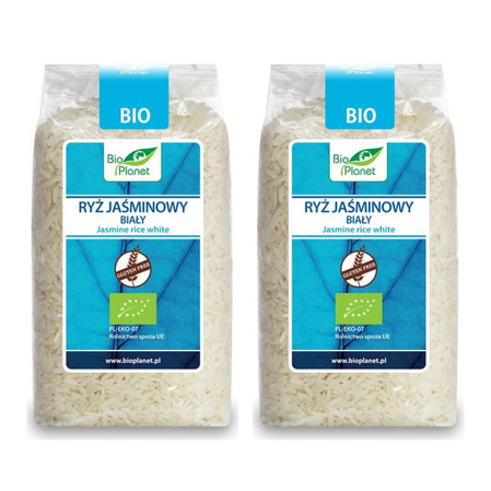 Zestaw: 2x BIO PLANET Ryż jaśminowy biały BIO 500g